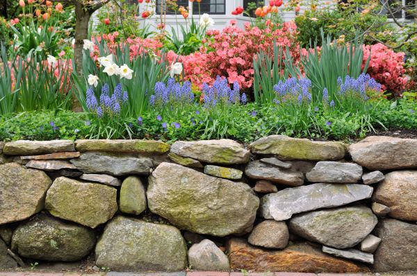 Stone Wall Hardscaping in Livonia