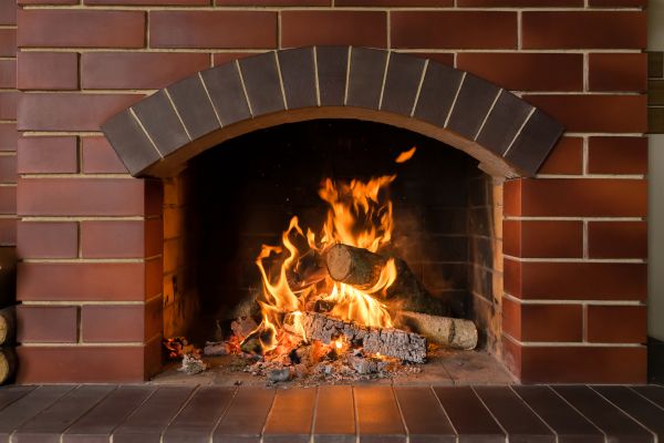 Brick Fireplace Installation in Livonia