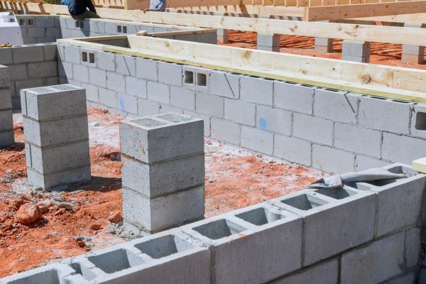 Cement Block Installation in Livonia