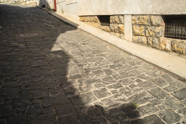 Stone Sidewalk Repair in Livonia