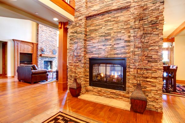 Stone Hearth Installation in Livonia