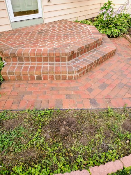 Brick Stoop Repair in Livonia